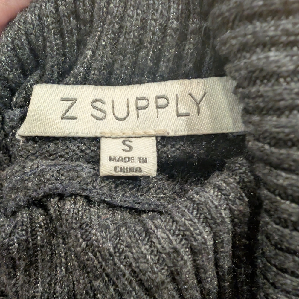 Z Supply Gray Ribbed Sweater